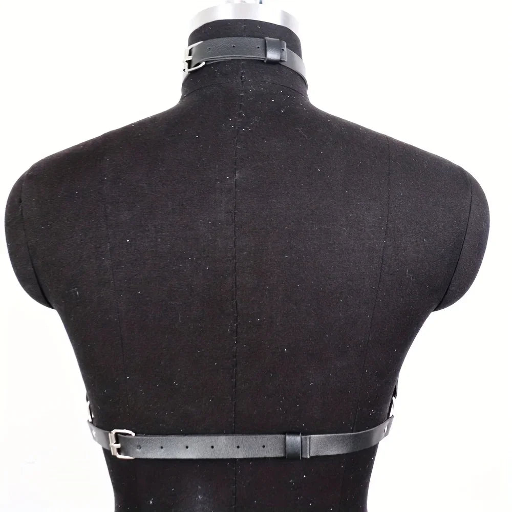 Women Sexy Harness Belt Leather Lingerie Gothic Corset