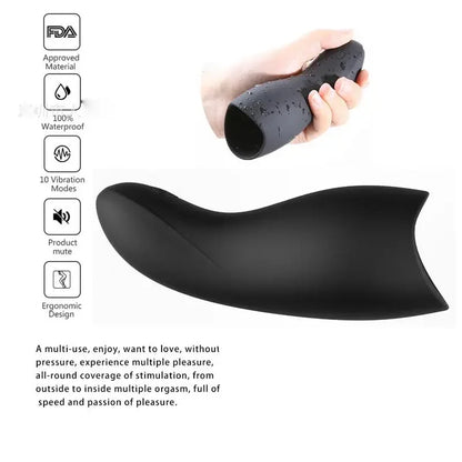 Close-up of material texture and finish on intimate mouth for blowjob with juice male pleasure toy