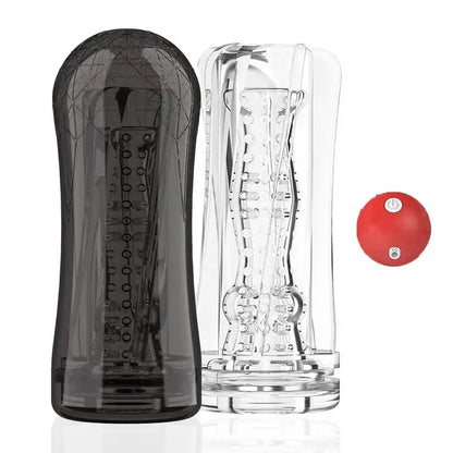 Size comparison of vaguinas women's silicone male mannequin for intimate play with scale reference