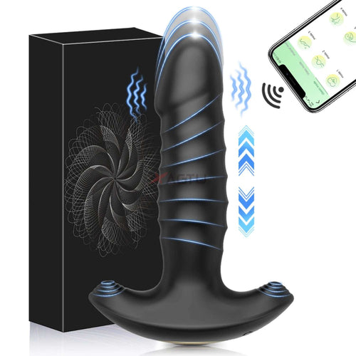 APP-Controlled Prostate Massager – Thrusting Anal Vibrator – additional product view 3