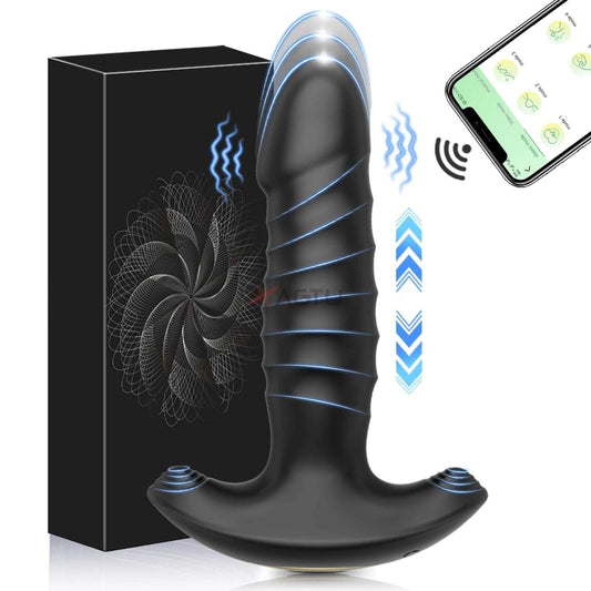APP-Controlled Prostate Massager – Thrusting Anal Vibrator – additional product view 3