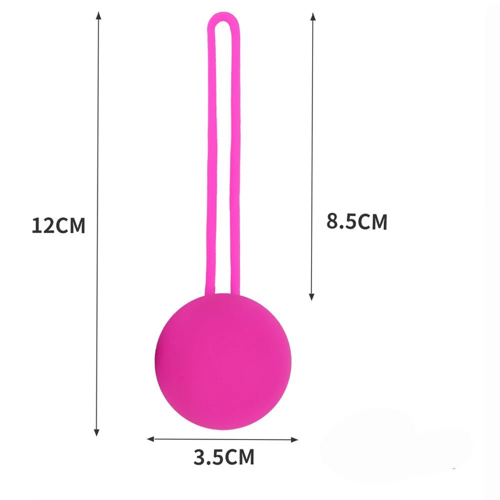 Close-up of silicone material on kegel device