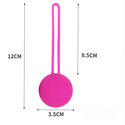 Close-up of silicone material on kegel device
