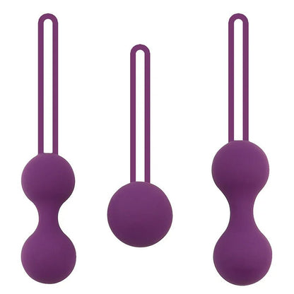 Multiple kegel ball sizes displayed together
