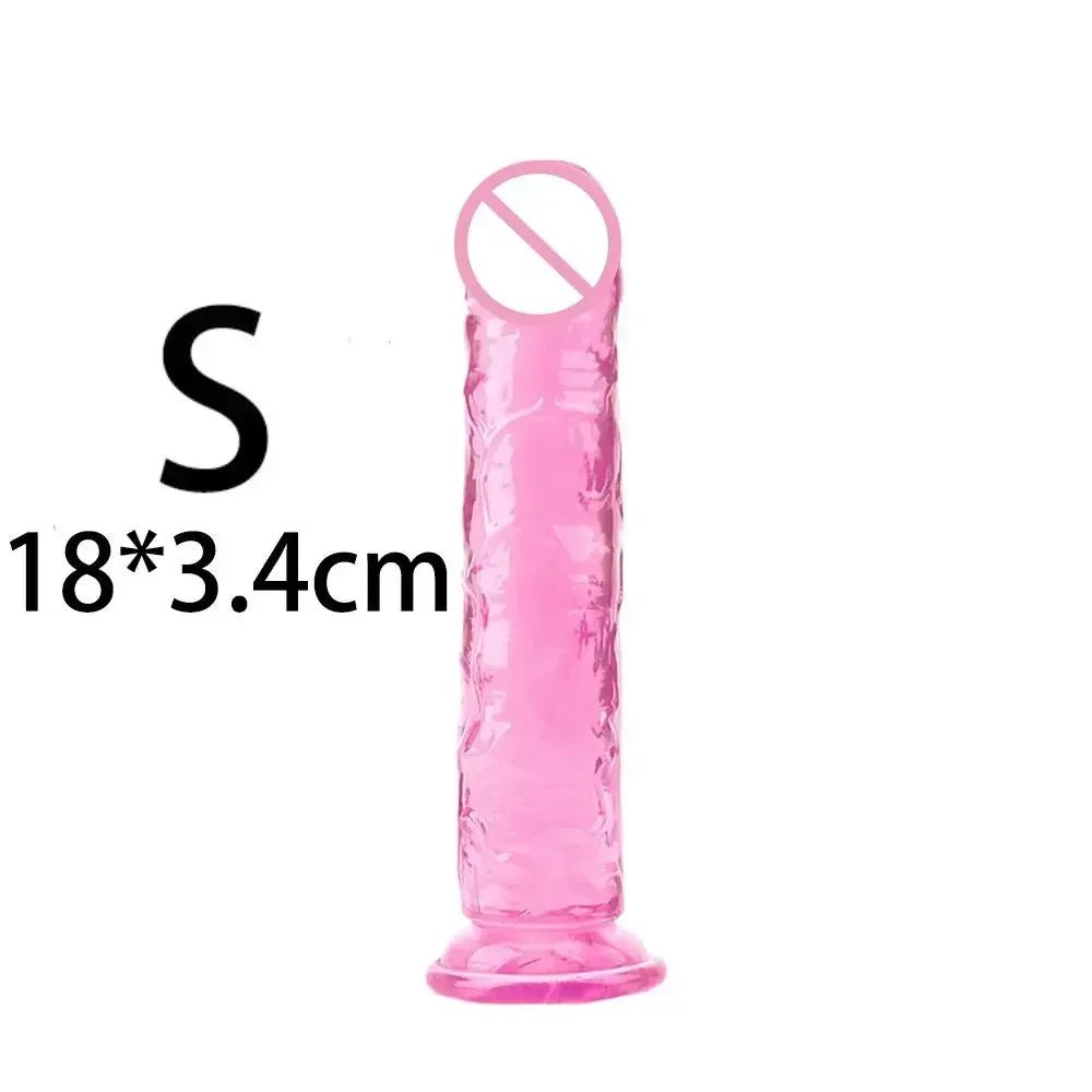 Lifestyle or context shot of 5 colours small transparent suction cup jelly toy for fun