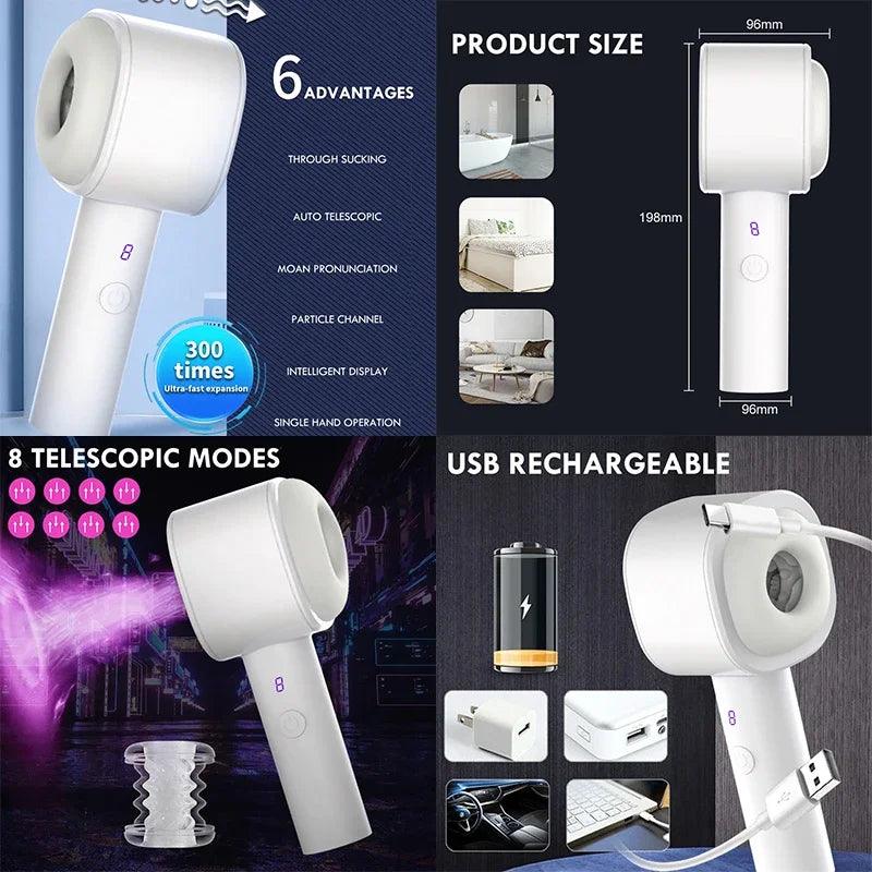 Side profile of male pleasure device