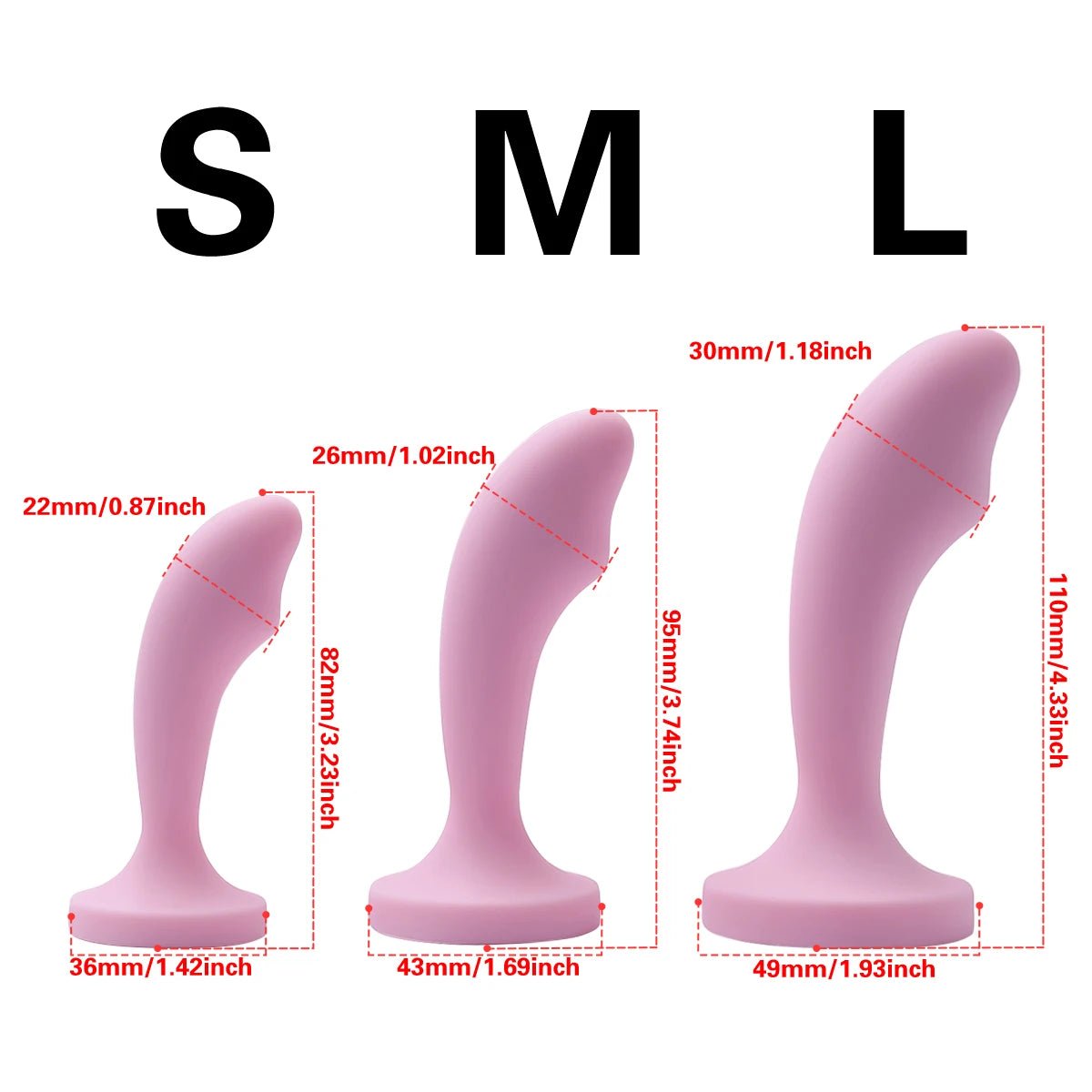 Side profile of gem-base silicone plug