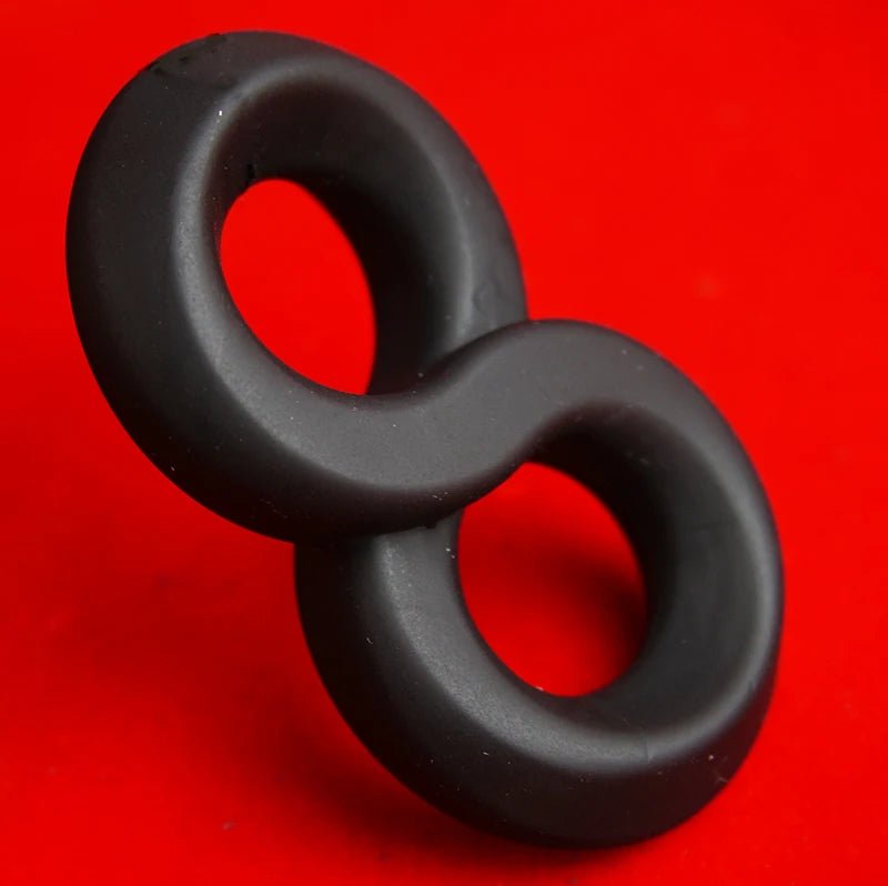 Detail shot of base or attachment on tugger balls stretcher dual support device for pleasure