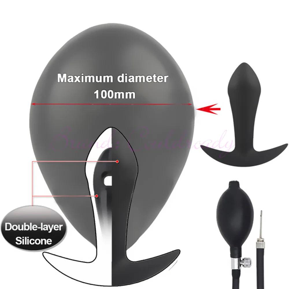 Overhead flat-lay of adult plug
