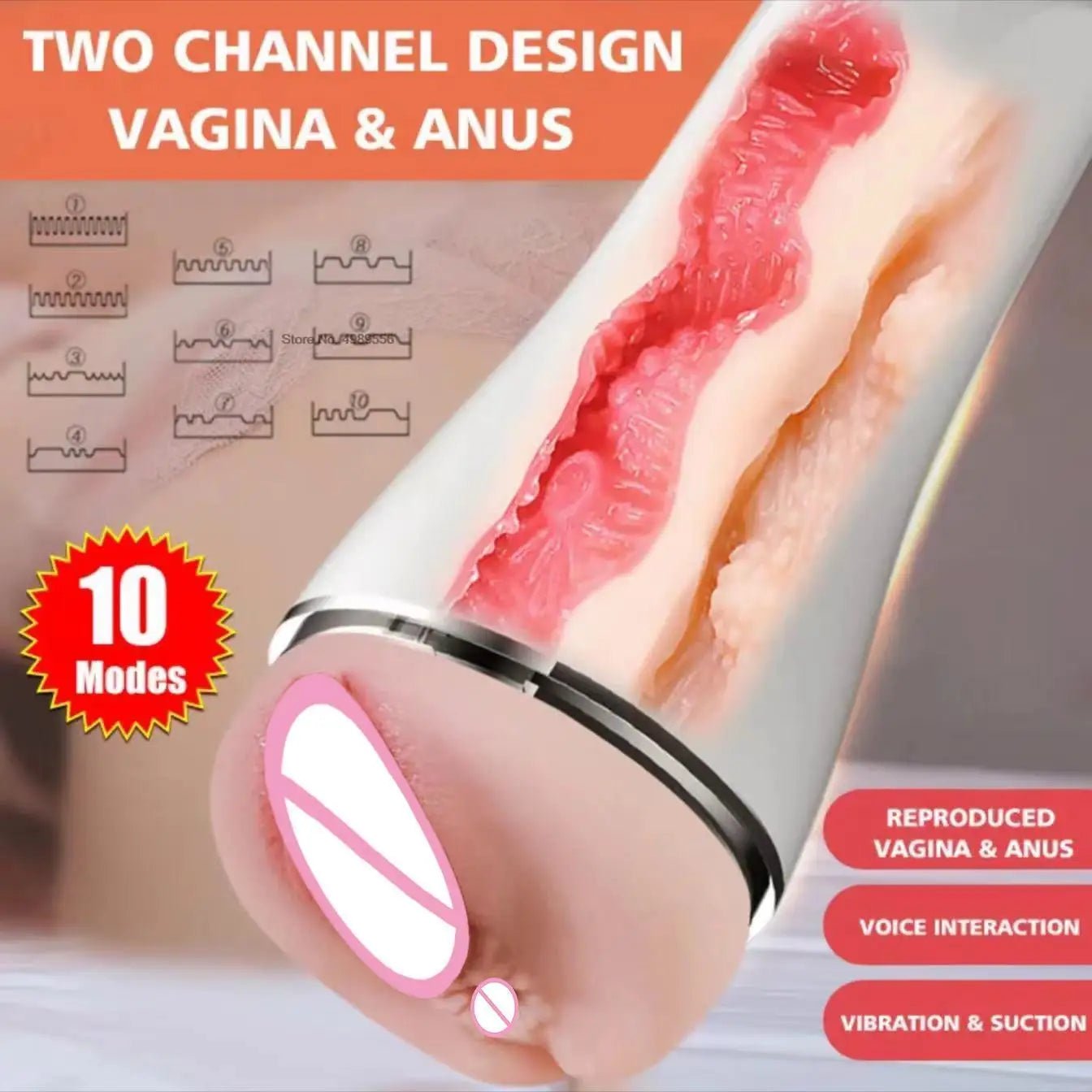 Side profile of vibrator showing shape