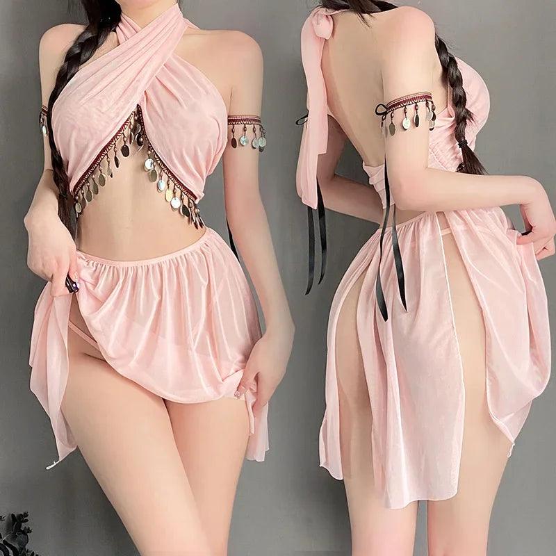 Lingerie piece shown on dress form   front view