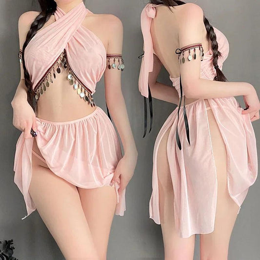 Lingerie piece shown on dress form   front view