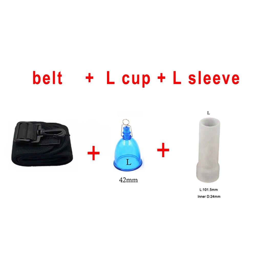 Packaging and accessories included with male extender stretcher vacuum cup hanger tool