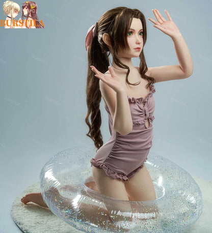 Rear view of adult companion figure