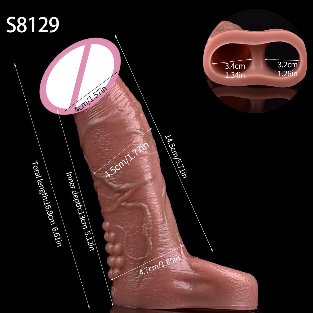 Vibrating attachment or ring on sleeve