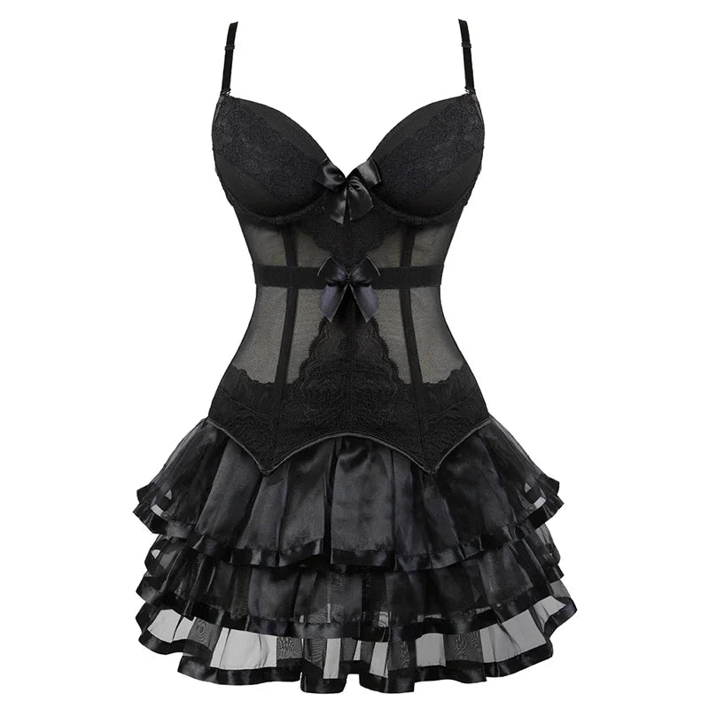 Lingerie piece shown on dress form   front view