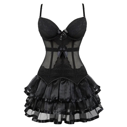 Lingerie piece shown on dress form   front view