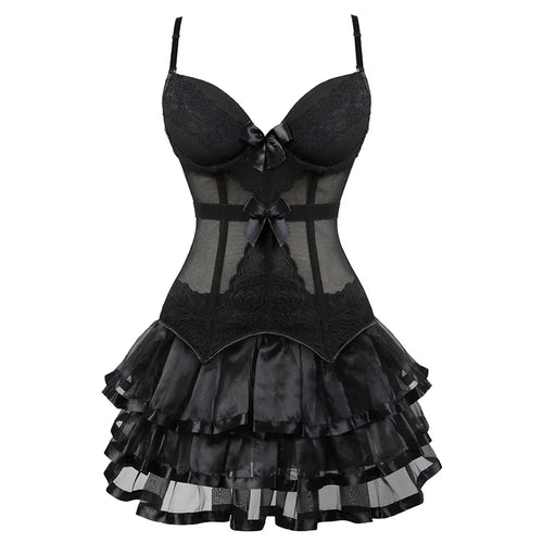 Lingerie piece shown on dress form   front view