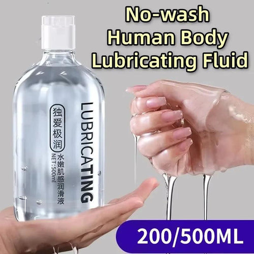 Bottle or tube of intimate lubricant   front label view