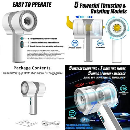 Packaging and accessories included with 9kilo se cup x toy for men inflatable fun experience pleasure