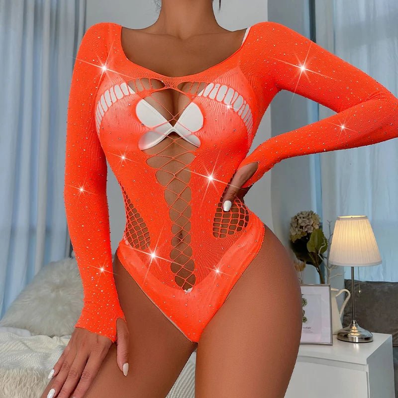 Close-up of lace, mesh, or fabric detail