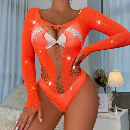 Close-up of lace, mesh, or fabric detail