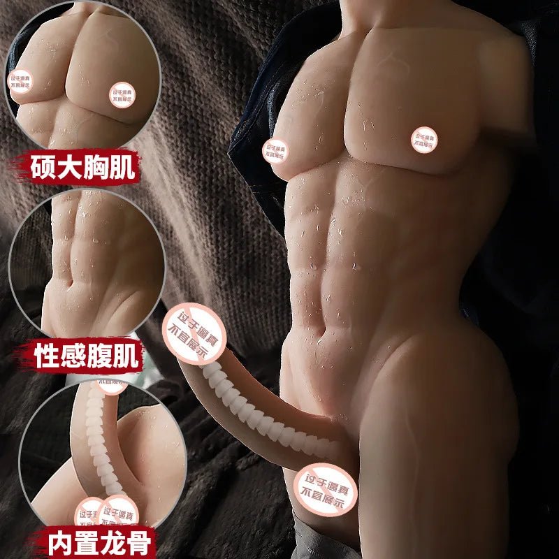 Side profile of adult companion showing body proportions