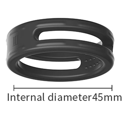 Close-up of silicone or metal ring material