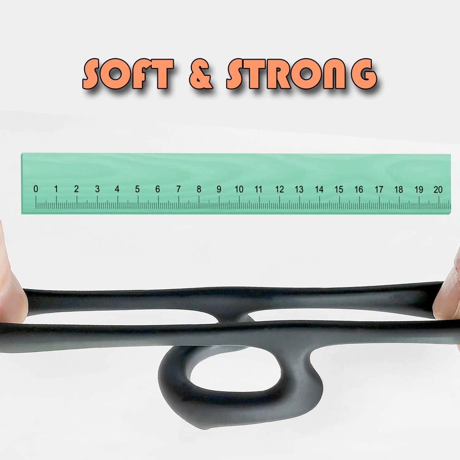 Set of rings displayed together in size order