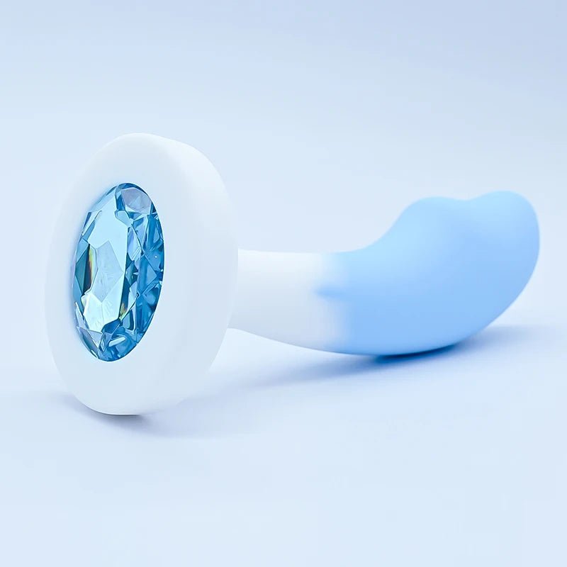 Crystal Base Butt Plug – Silicone Anal Trainer – additional product view 2