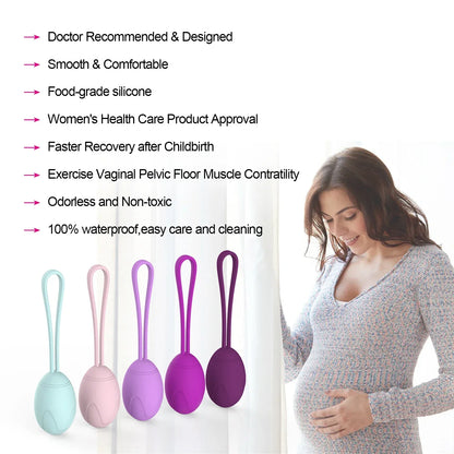 Size comparison of kegel exercise device