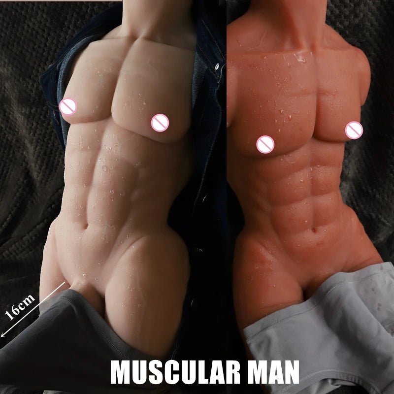 Rear view of adult companion figure