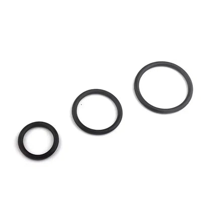 Close-up of silicone or metal ring material