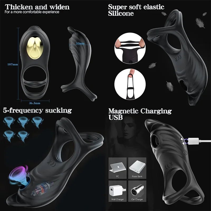 Compatible attachment or dildo included