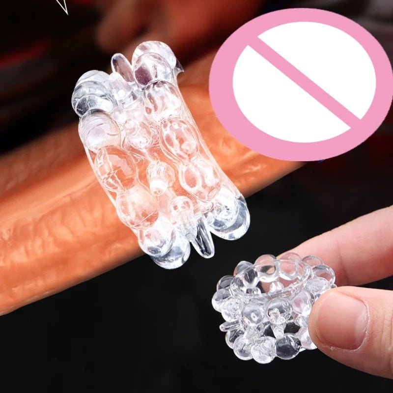 Close-up of silicone or metal ring material