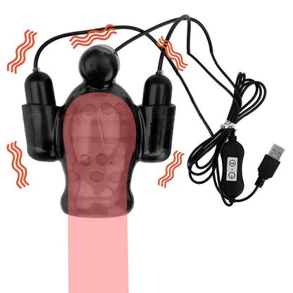Side profile of vibrator showing shape
