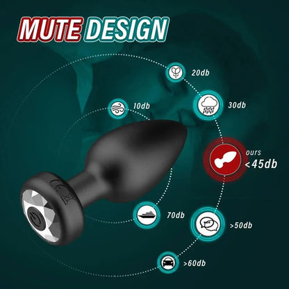 Side profile of app-controlled vibrating plug