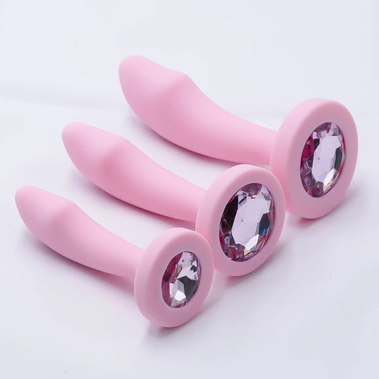 Gem Base Butt Plug – Silicone Anal Plug for Comfortable Stimulation