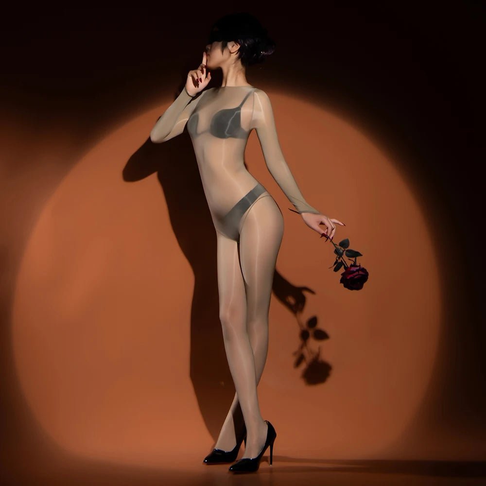 Lingerie set components laid flat