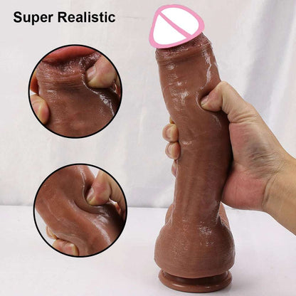 XXL Oversized Realistic Huge Design With Suction C   close-up of material texture