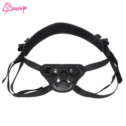 Wearable Realistic Dildo Pu Leather Flirting Belt Strap On