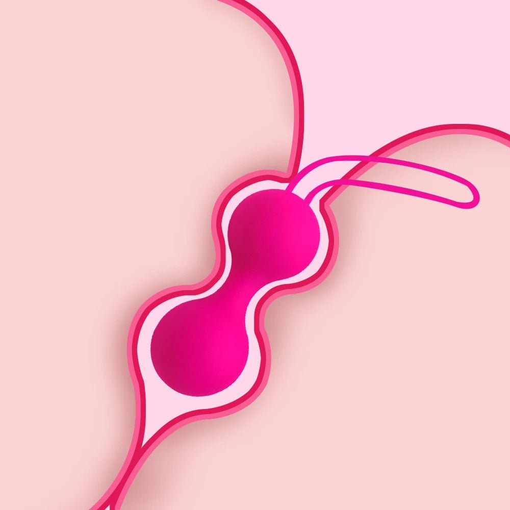 Side profile of kegel trainer showing shape