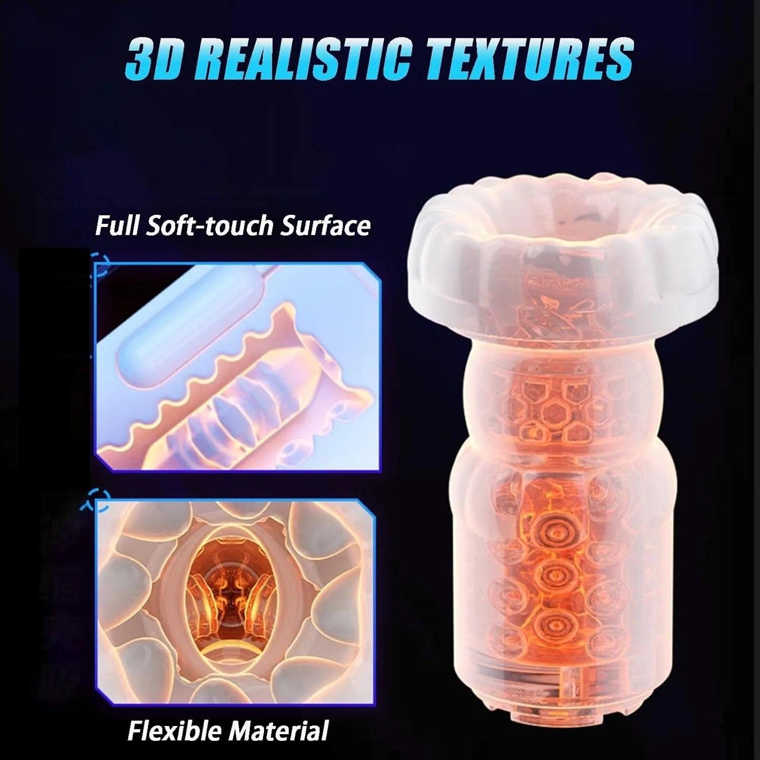 Side profile of male pleasure device