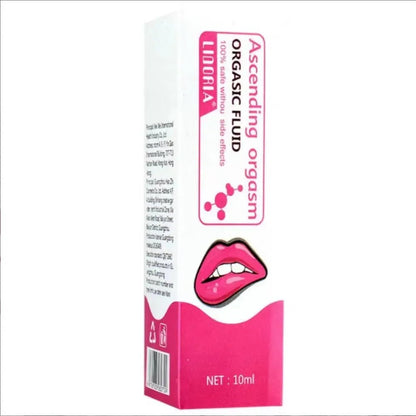 Close-up of material texture and finish on new upgrade women fashion tightening orgasmic gel exciter oil