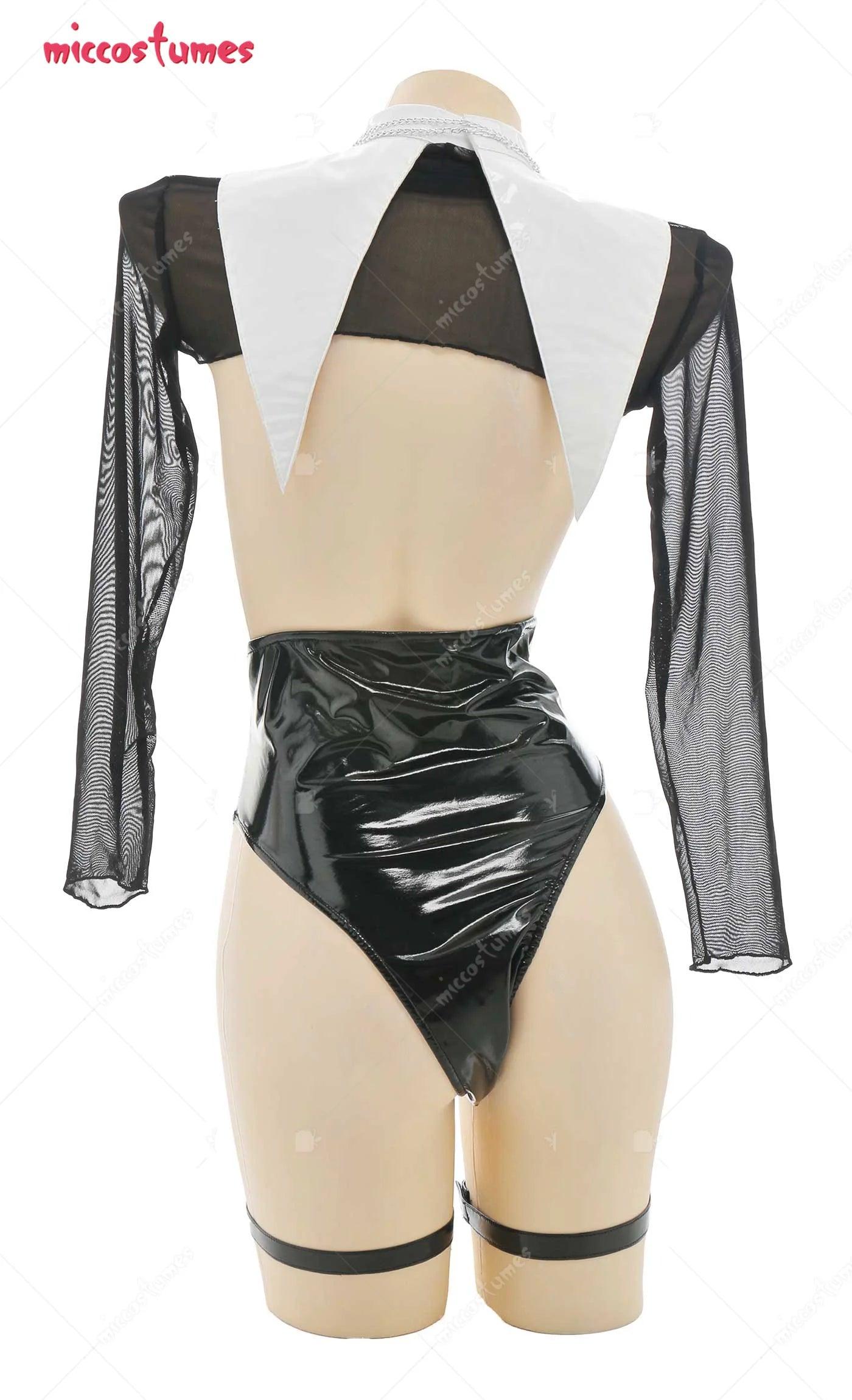 Rear view of lingerie showing back design