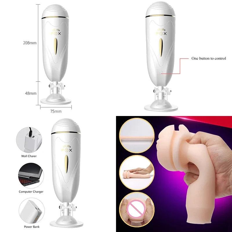Accessories and components included with rod man flesh cup toy for ultimate pleasure experience