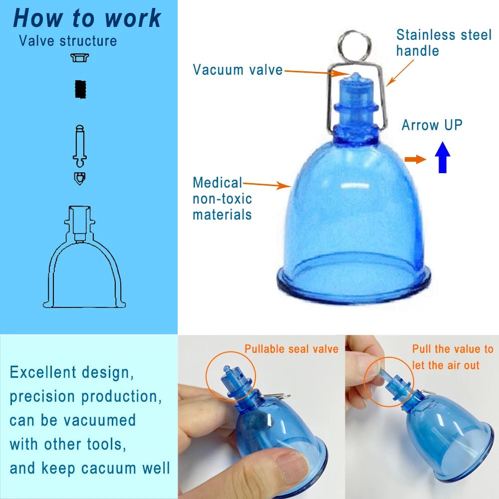Close-up of material texture and finish on male extender stretcher vacuum cup hanger tool