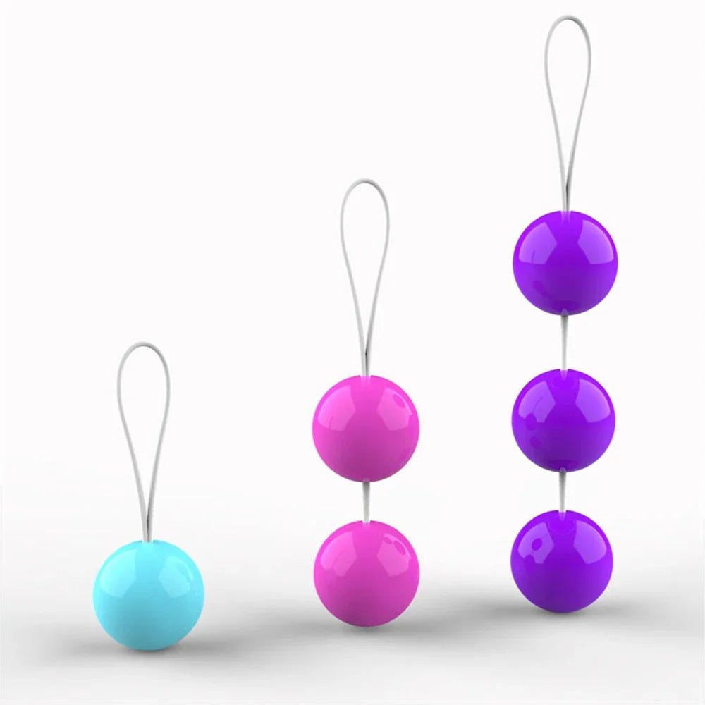 Side profile of kegel trainer showing shape