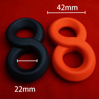 Rear or angled view of tugger balls stretcher dual support device for pleasure