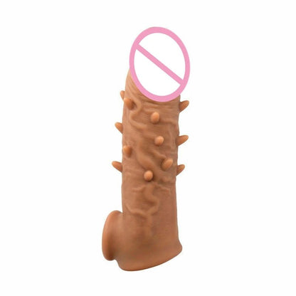 Vibrating attachment or ring on sleeve